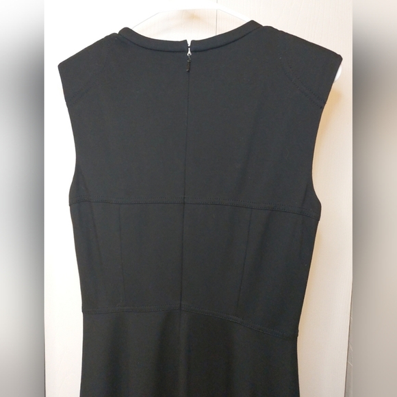 Magaschoni Fit & Flare Black Dress Women’s Size 6 Classic Preppy Office Event - Picture 4 of 9
